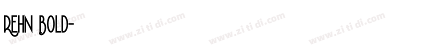 Rehn Bold字体转换